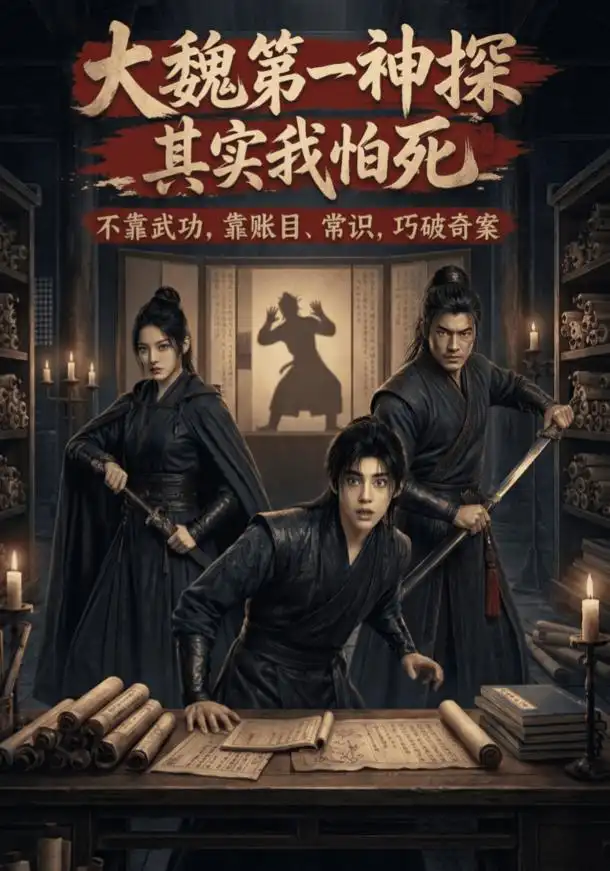 《大魏第一神探,其实我怕死(47集)(夸克网盘)》短剧封面