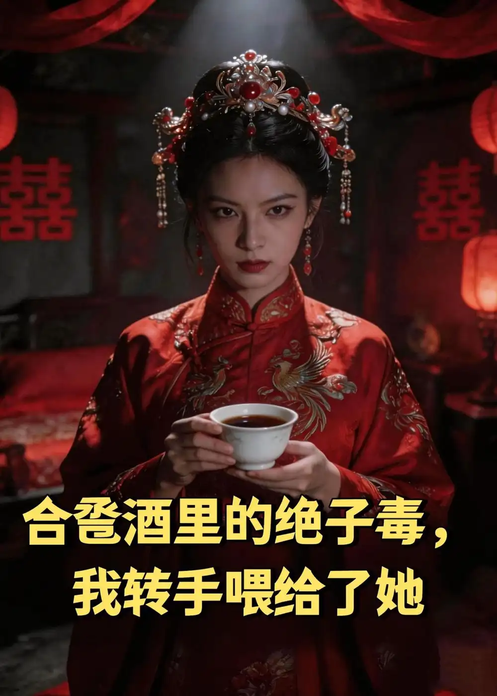 《合卺酒里的绝子毒，我转手喂给了她（40集）Ai短剧（夸克网盘）》短剧封面