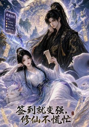 《签到就变强，修仙不慌忙（89集）（夸克网盘）》短剧封面