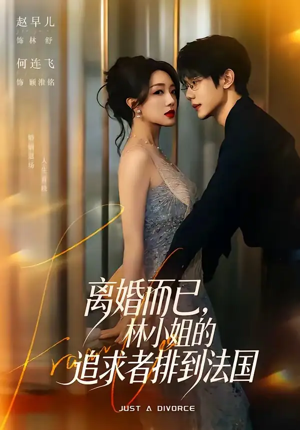《离婚而已，林小姐的追求者排到法国（79集）何连飞＆赵早儿（夸克网盘）》短剧封面