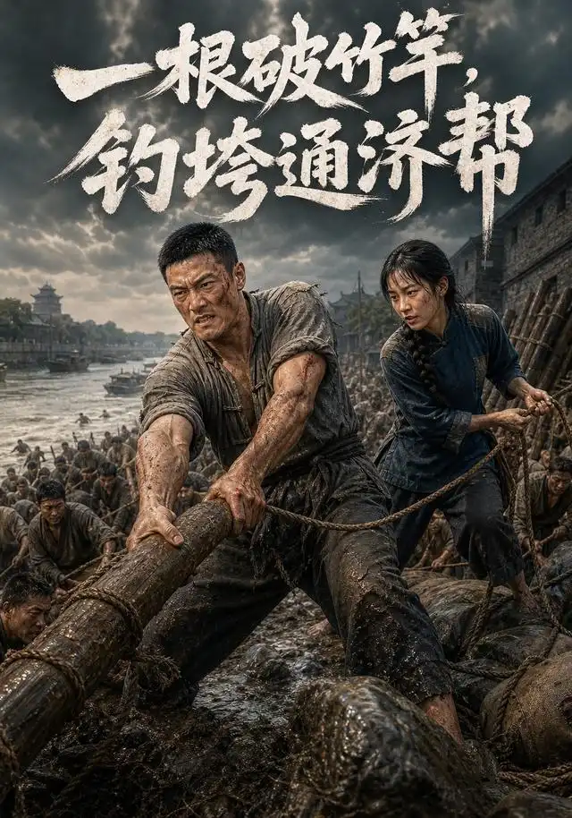 《一根破竹竿，钓垮通济帮（45集）AI短剧（夸克网盘）》短剧封面