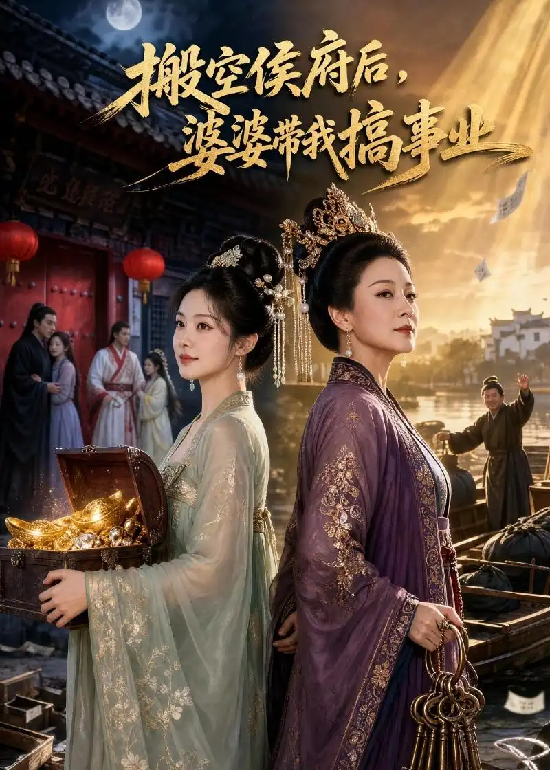 《搬空侯府后，婆婆带我搞事业（49集）AI短剧 (2026)》短剧封面