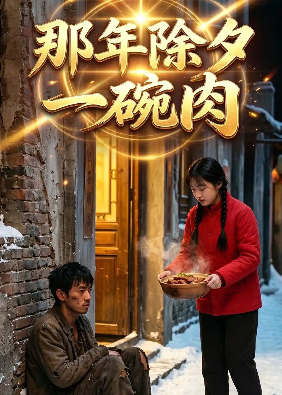 《那年除夕一碗肉（59集）AI短剧（夸克网盘）》短剧封面