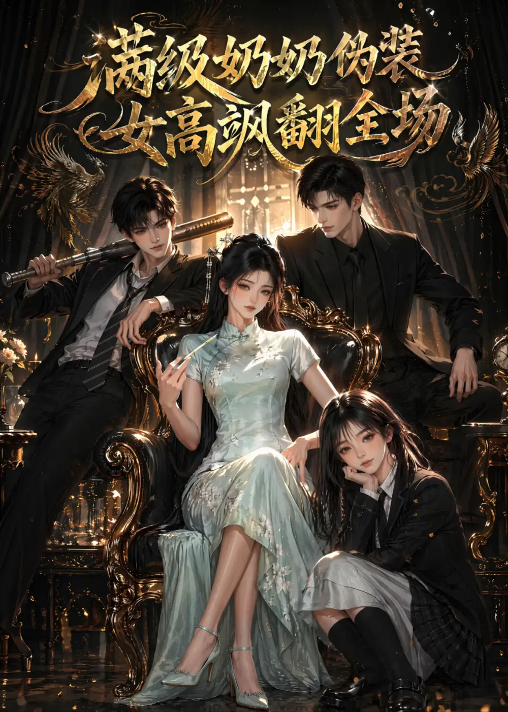 《满级奶奶伪装女高飒翻全场（80集）（夸克网盘）》短剧封面