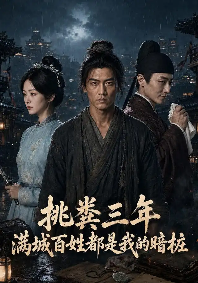 《挑粪三年，满城百姓都是我的暗桩（33集） AI短剧（夸克网盘）》短剧封面
