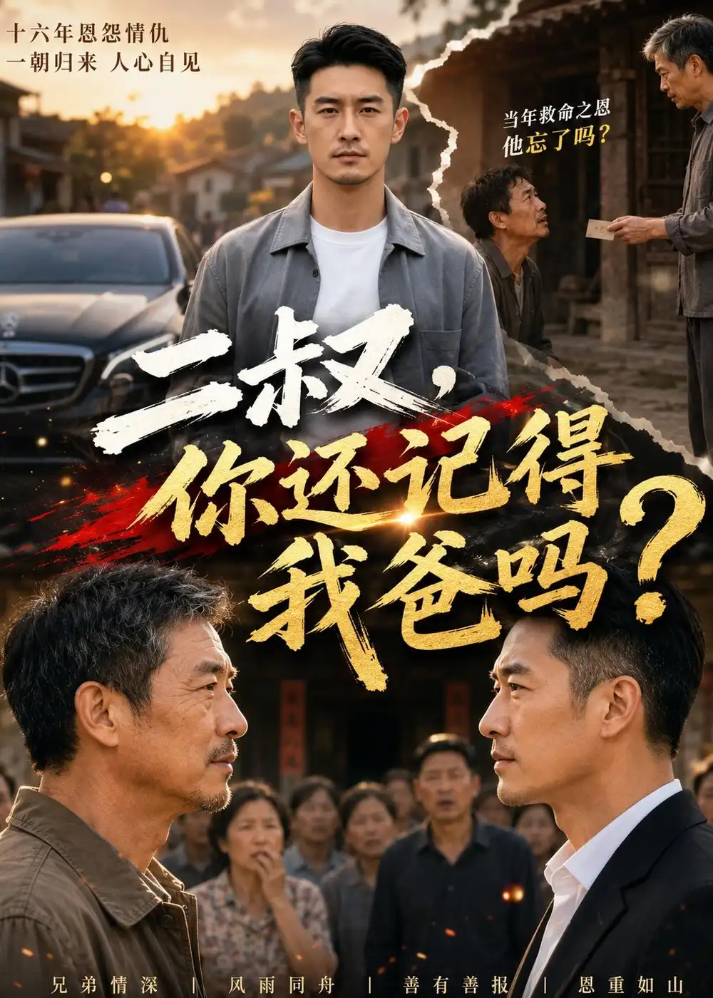 《二叔,你还记得我爸吗(55集)AI短剧(夸克网盘)》短剧封面