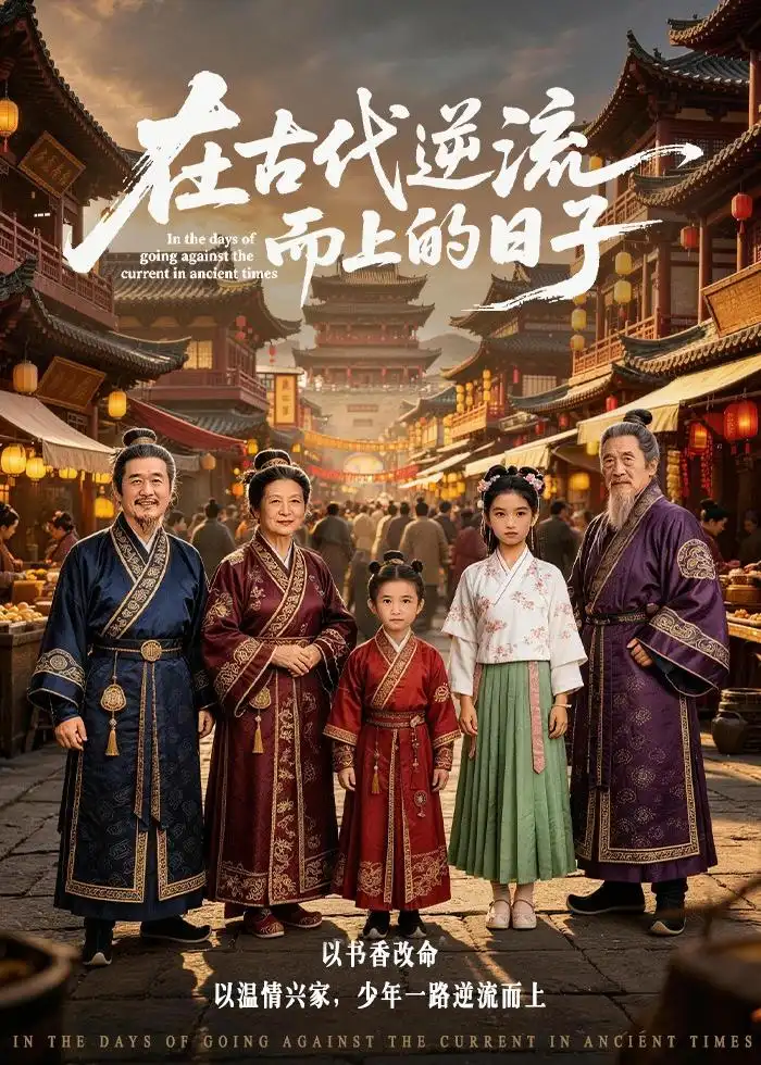 《在古代逆流而上的日子（80集）AI短剧》短剧封面
