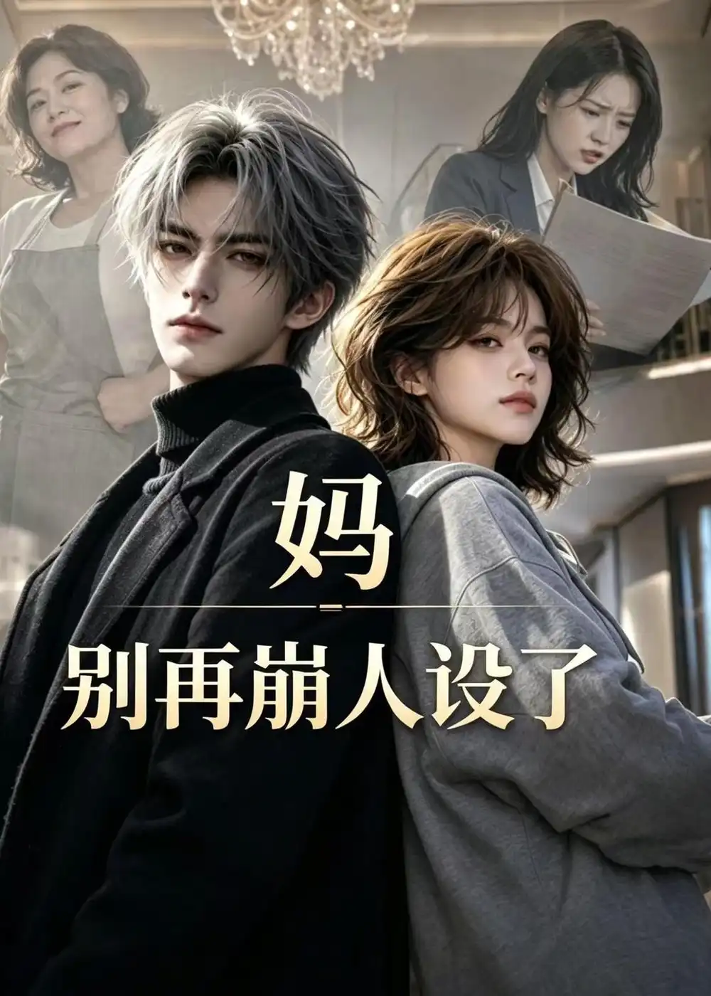 《妈，别再崩人设了（45集）（夸克网盘）》短剧封面
