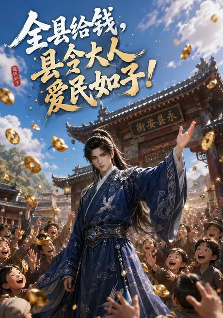 《全县给钱，县令大人爱民如子！（144集）（百度网盘）》短剧封面