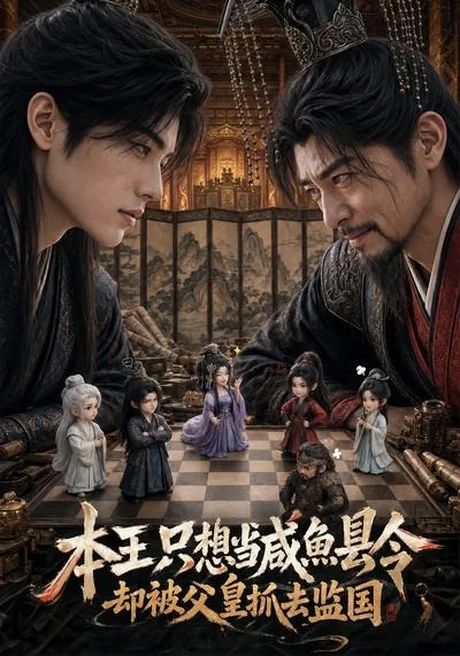 《本王只想当咸鱼县令，却被父皇抓去监国（73集）（夸克网盘）》短剧封面