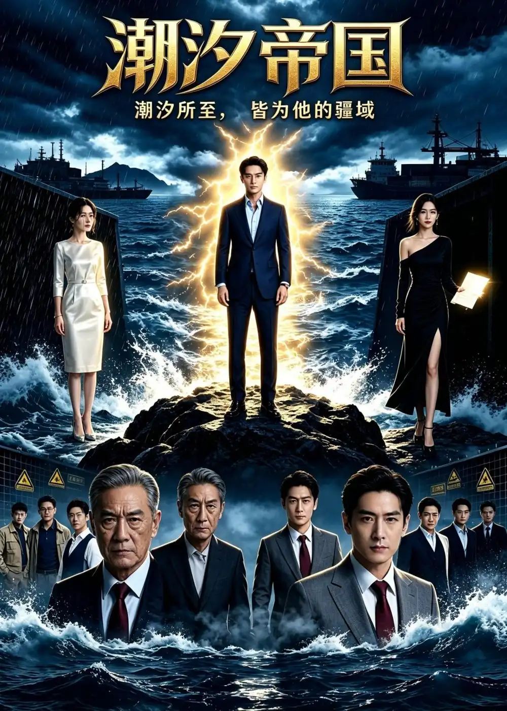 《潮汐帝国（30集）AI短剧 (2026)》短剧封面