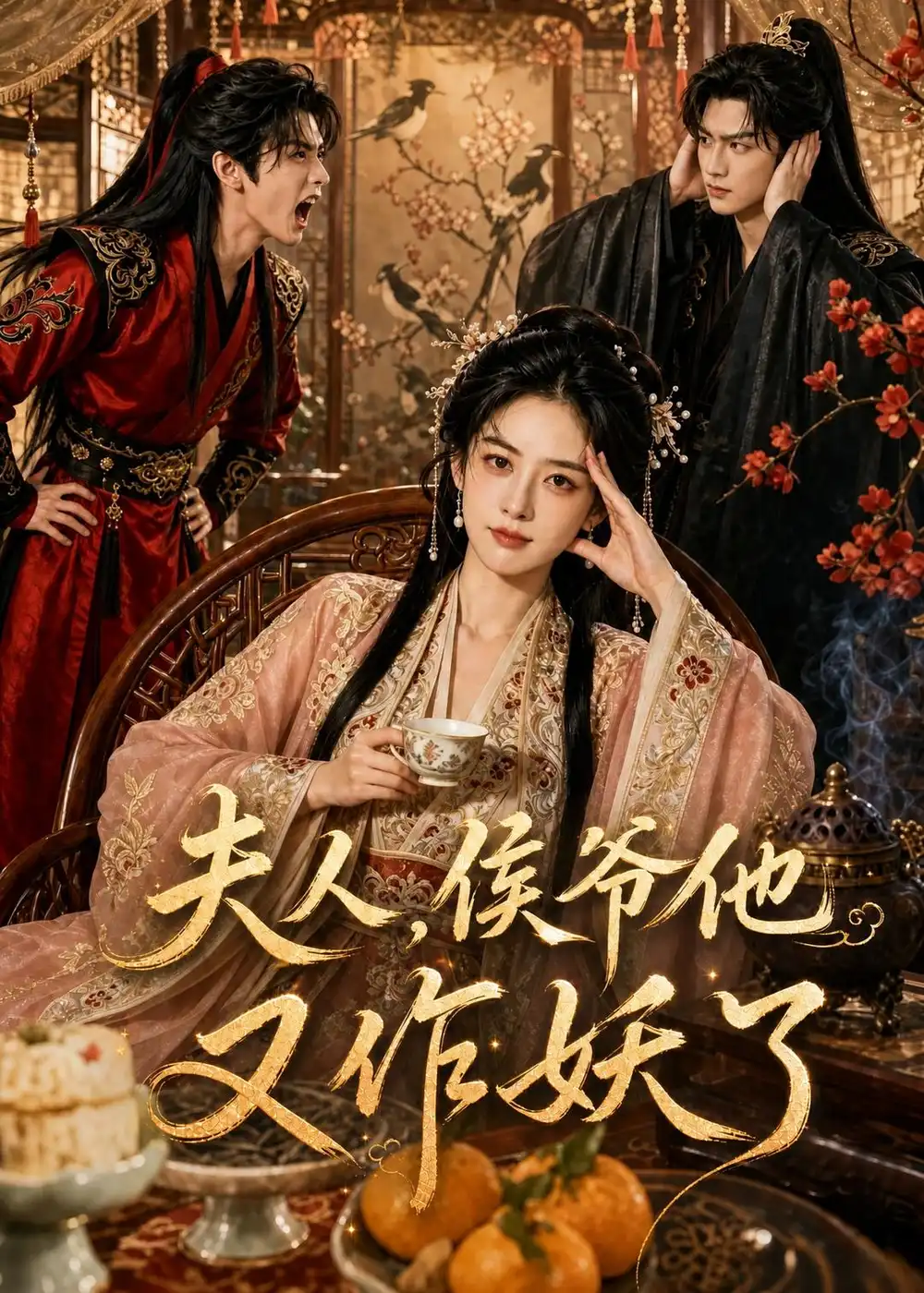 《夫人，侯爷他又作妖了（35集）AI短剧 (2026)》短剧封面