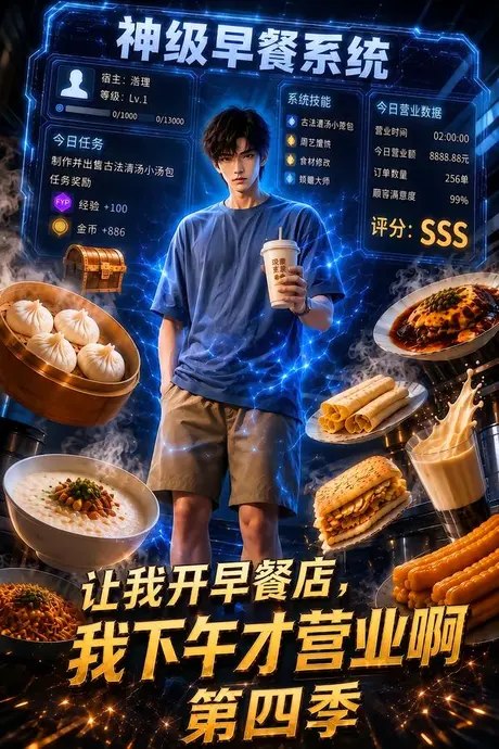 《让我开早餐店，我下午才营业啊第四季（77集）（夸克网盘）》短剧封面