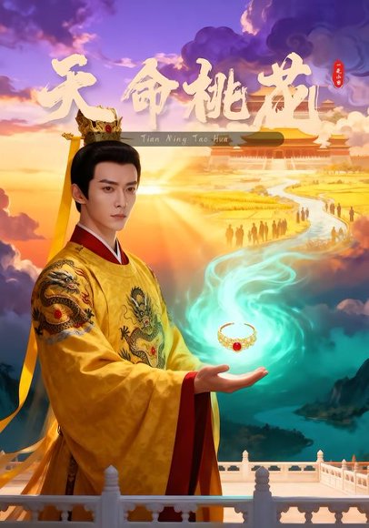 《天命桃花（44集）Ai短剧（百度网盘）》短剧封面