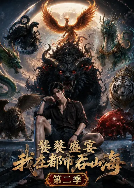 《饕餮盛宴：我在都市吞山海第二季（153集）（夸克网盘）》短剧封面