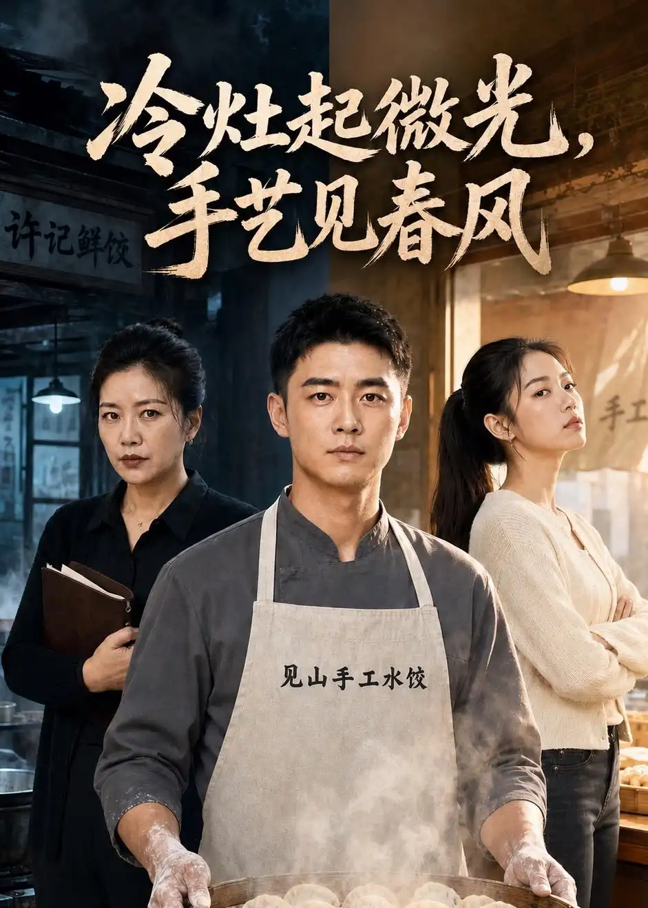 《冷灶起微光，手艺见春风（62集）AI短剧 (2026)》短剧封面