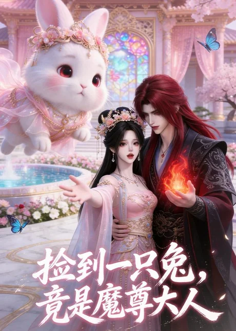 《捡到一只兔，竟是魔尊大人（52集）（百度网盘）》短剧封面