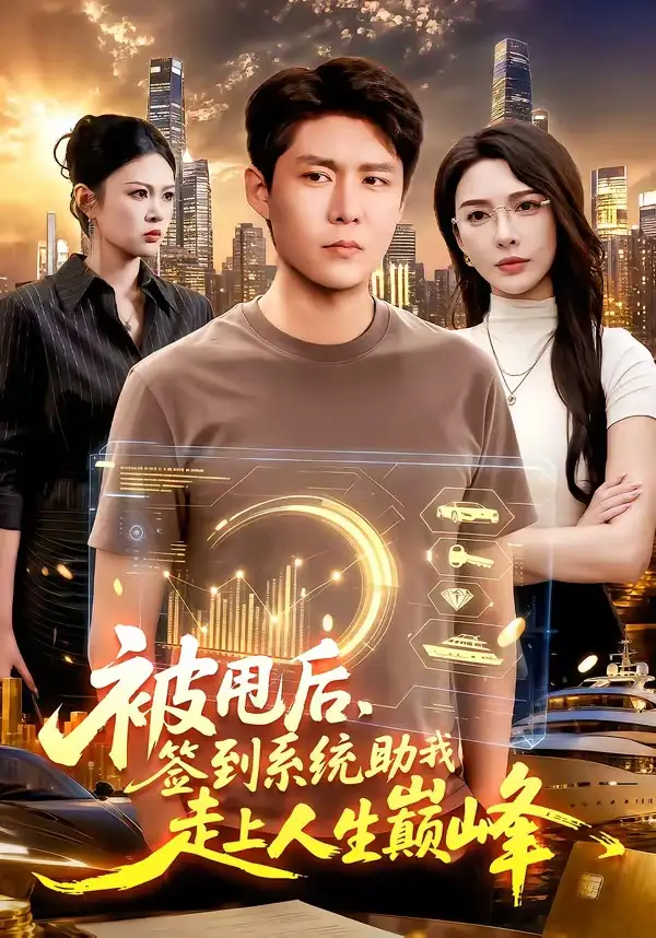 《被甩后，签到系统助我走上人生巅峰（90集）韩雨轩＆刘金妍（夸克网盘）》短剧封面