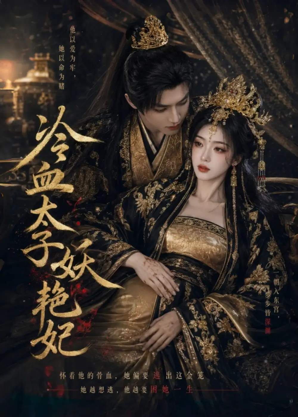 《冷血太子妖艳妃（53集）AI短剧 (2026)》短剧封面