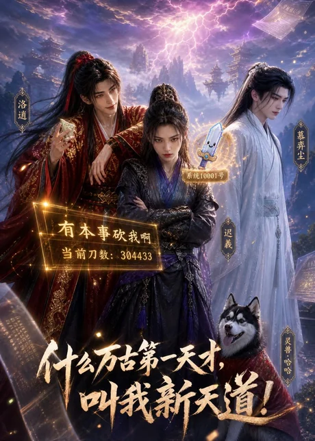 《什么万古第一天才，叫我新天道！（53集）（百度网盘）》短剧封面