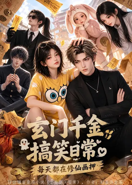 《玄门千金搞笑日常：每天都在修仙画押（121集）AI短剧 (2026)》短剧封面