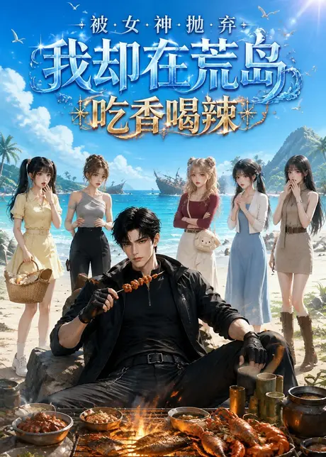 《被女神抛弃：我却在荒岛吃香喝辣（45集）（夸克网盘）》短剧封面