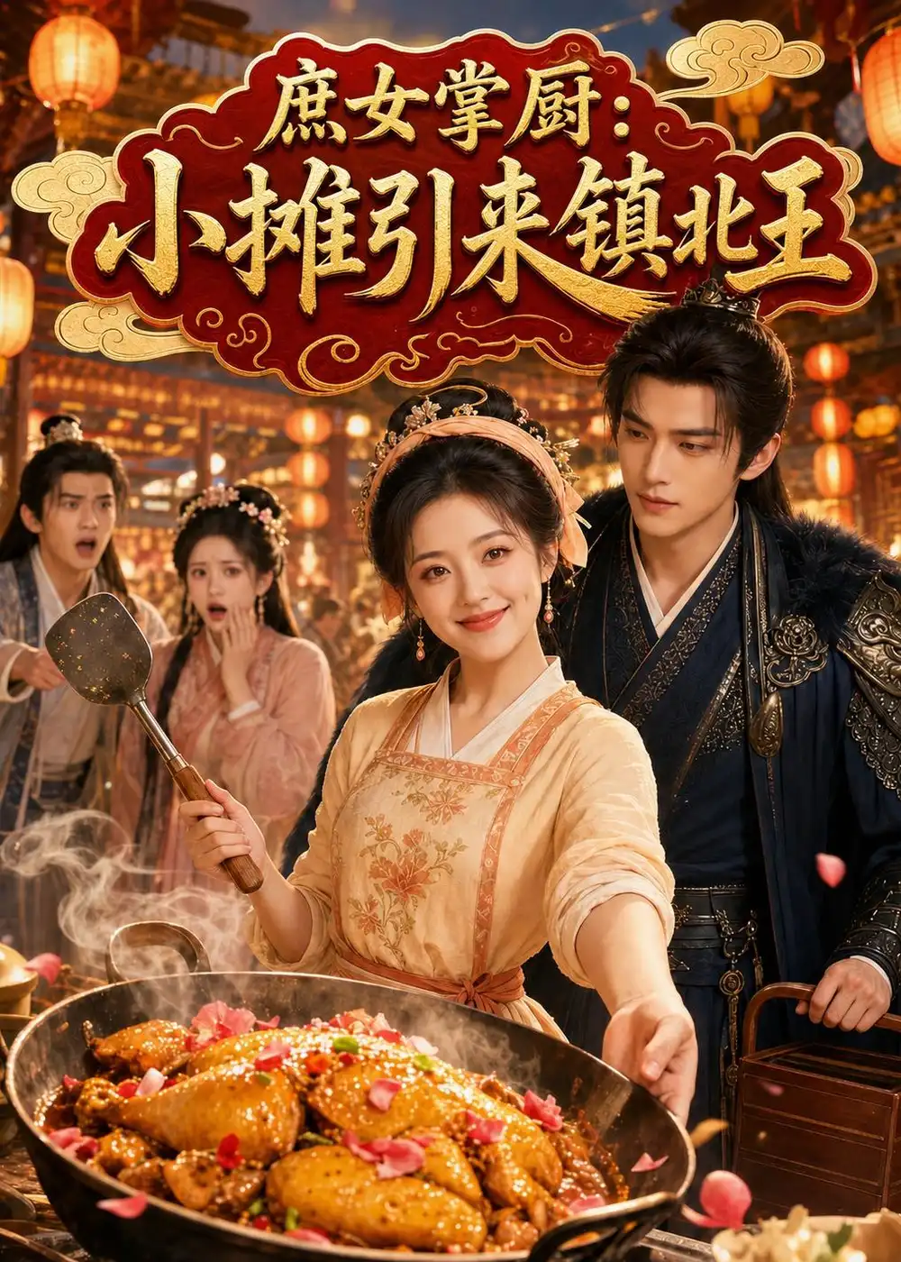 《庶女掌厨小摊引来镇北王（65集）（夸克网盘）》短剧封面