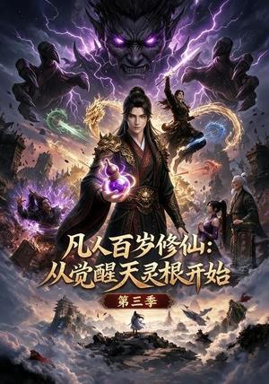 《凡人百岁修仙：从觉醒天灵根开始第三季》短剧封面