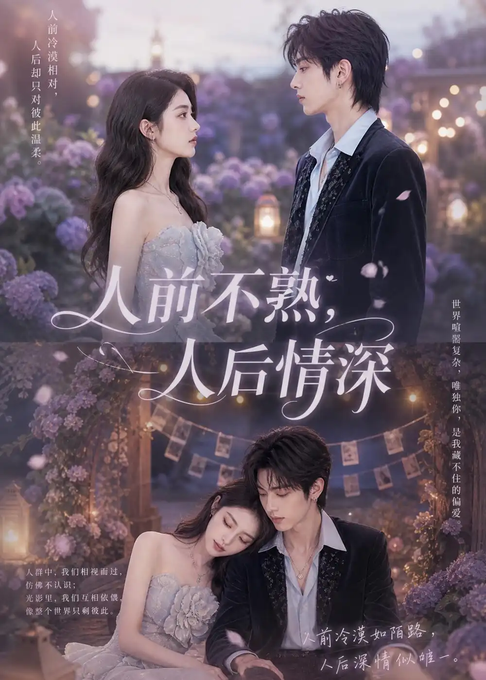 《人前不熟人后情深（62集）（夸克网盘）》短剧封面