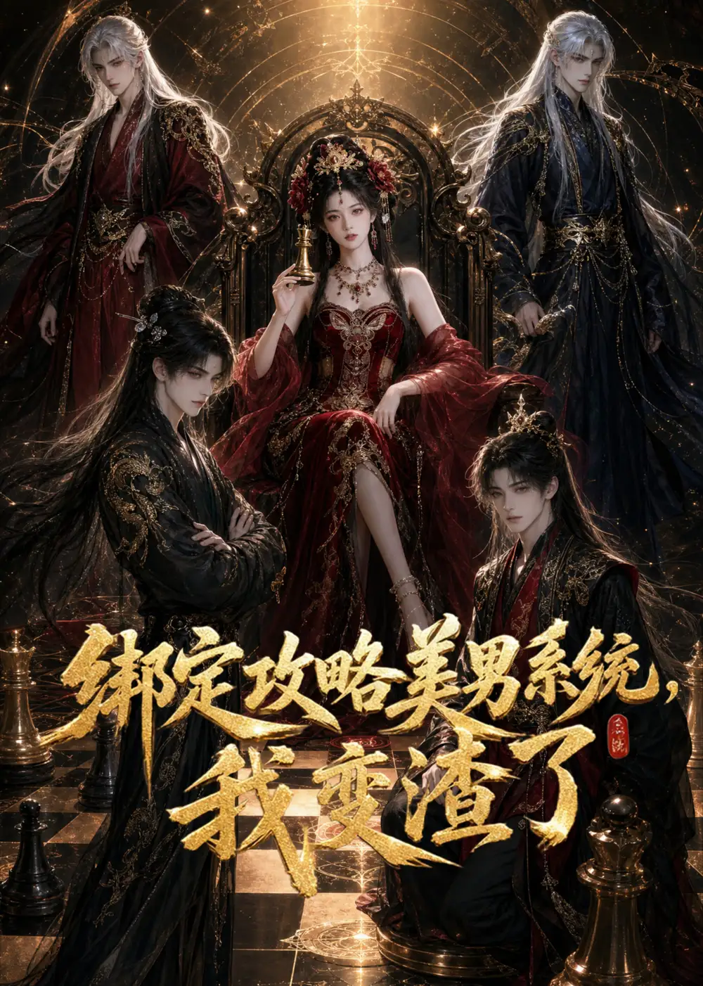 《绑定攻略美男系统，我变渣了（60集）（夸克网盘）》短剧封面