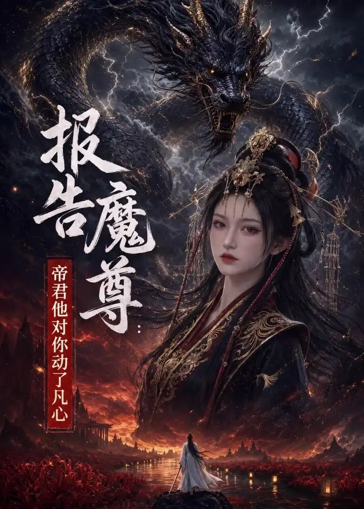 《报告魔尊：帝君他对你动了凡心（87集）（夸克网盘）》短剧封面
