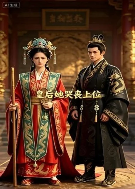 《皇后她哭丧上位（32集）AI短剧（百度网盘）》短剧封面