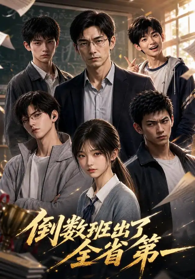 《倒数班出了全省第一(35集)AI短剧(夸克网盘)》短剧封面