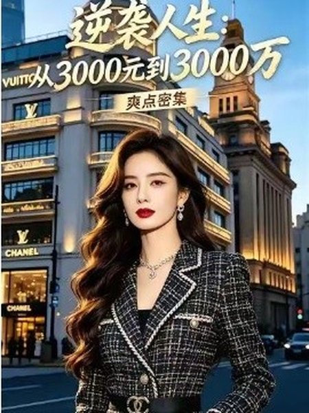 《逆袭人生：从3000元到3000万（30集）Ai短剧（百度网盘）》短剧封面