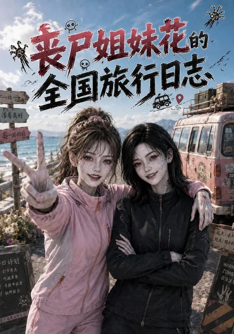 《丧尸姐妹花的全国旅行日志(35集)AI短剧(夸克网盘)》短剧封面