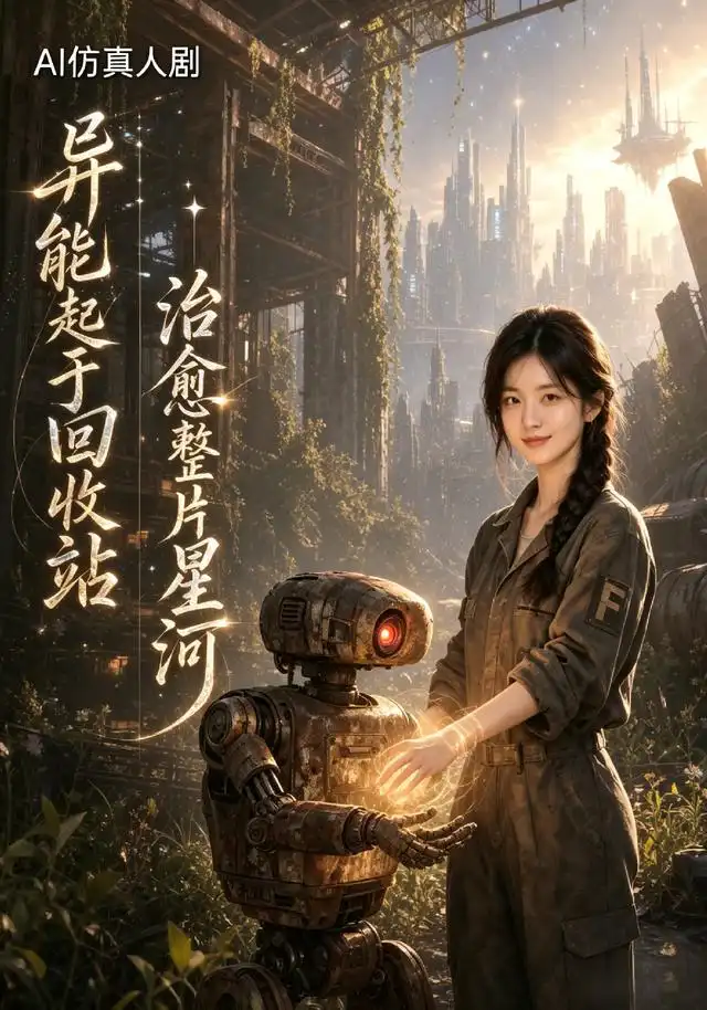 《异能起于回收站治愈整片星河（47集）（夸克网盘）》短剧封面