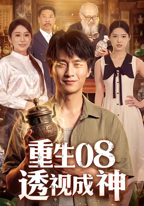 《重生08透视成神（99集）陈雷雷＆田念＆江路祺（夸克网盘）》短剧封面