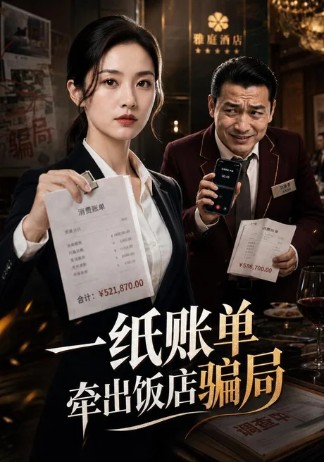 《一纸账单，牵出饭店骗局（31集）AI短剧（夸克网盘）》短剧封面