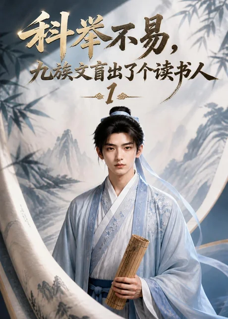 《科举不易,九族文盲出了个读书人1(107集)(夸克网盘)》短剧封面