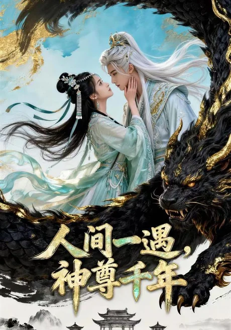 《人间一遇，神尊千年（55集）（夸克网盘）》短剧封面