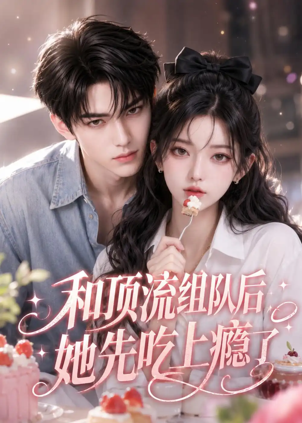 《和顶流组队后，她先吃上瘾了（51集）AI短剧 (2026)》短剧封面