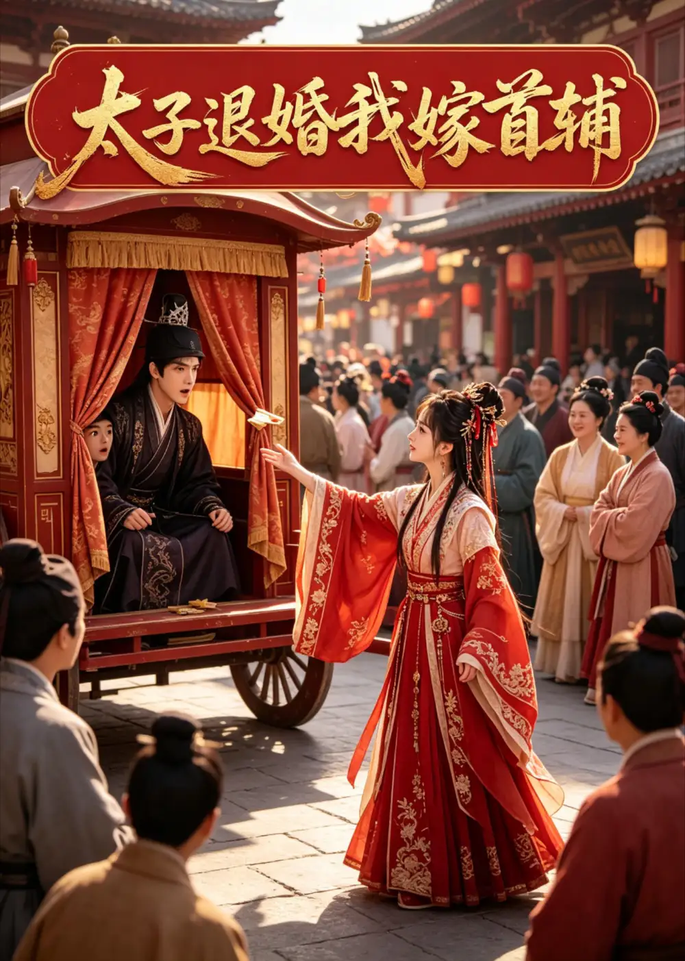 《太子退婚我嫁首辅（45集）AI短剧 (2026)》短剧封面