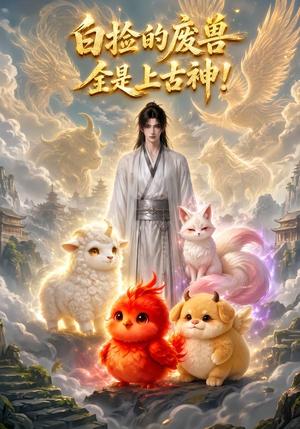 白捡的废兽全是上古神 《白捡的废兽全是上古神》短剧封面