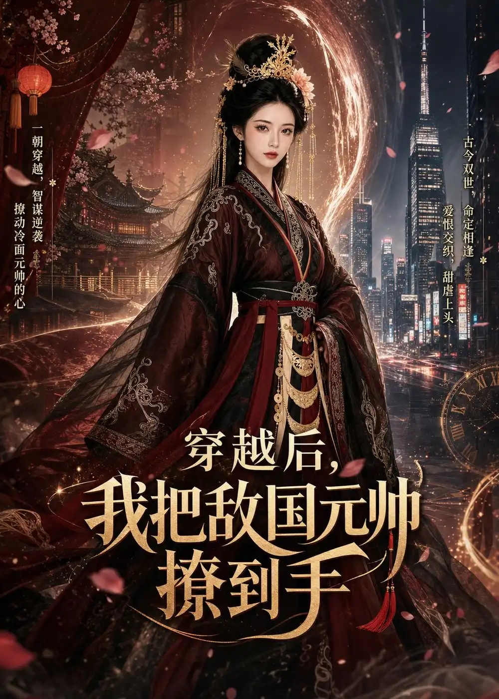 《穿越后，我把敌国元帅撩到手（80集）（夸克网盘）》短剧封面