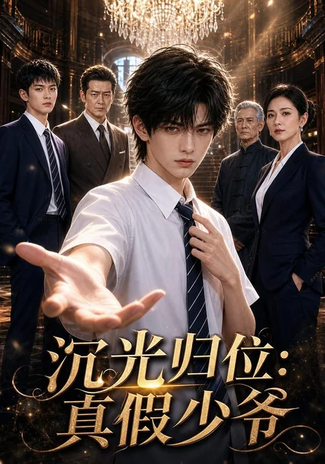 《沉光归位：真假少爷（35集）AI短剧（夸克网盘）》短剧封面