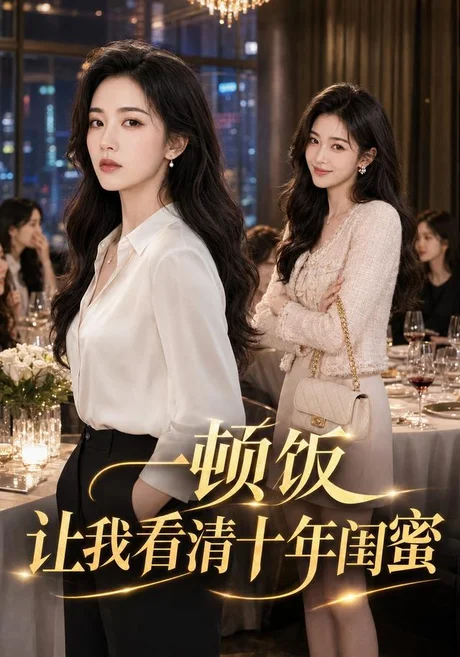 《一顿饭，让我看清十年闺蜜（62集）AI短剧（夸克网盘）》短剧封面