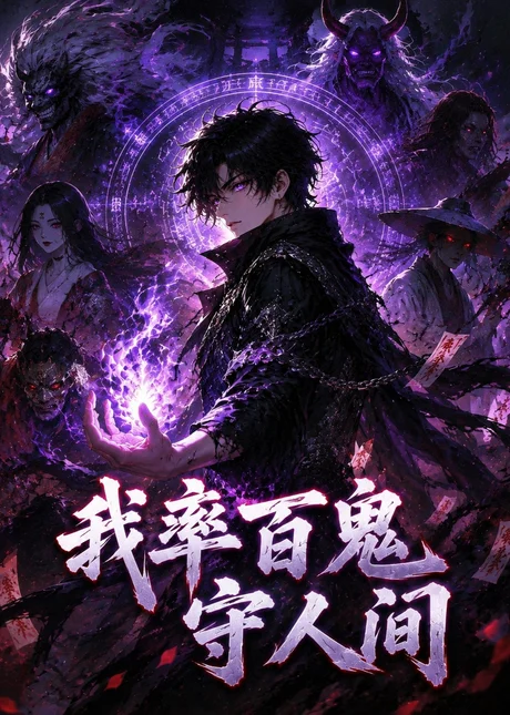 《我率百鬼守人间（54集） AI短剧 (2026)》短剧封面
