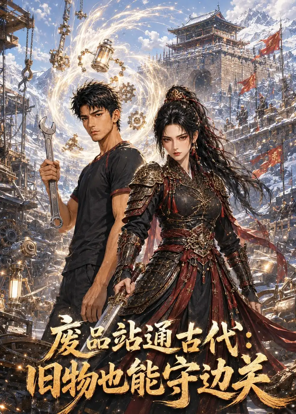 《废品站通古代：旧物也能守边关（34集）漫剧 (2026)》短剧封面