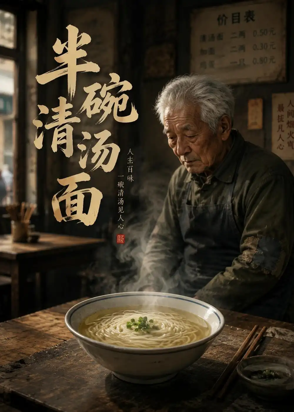 《半碗清汤面（35集）AI短剧 (2026)》短剧封面