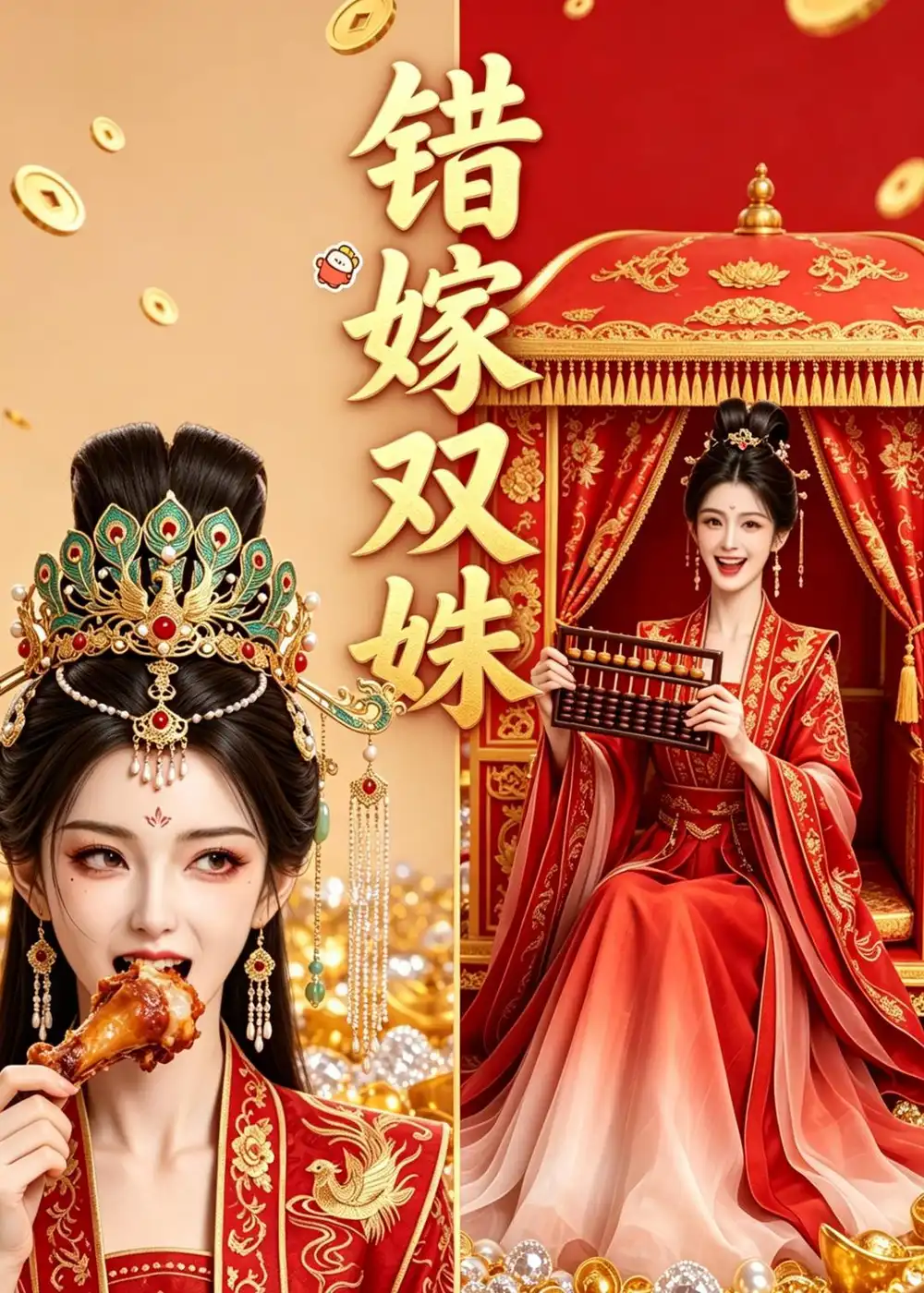 《错嫁双姝（39集）AI短剧 (2026)》短剧封面